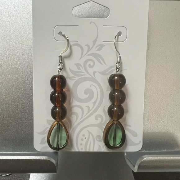 Earthy Bead Earrings - Picture 2 of 2